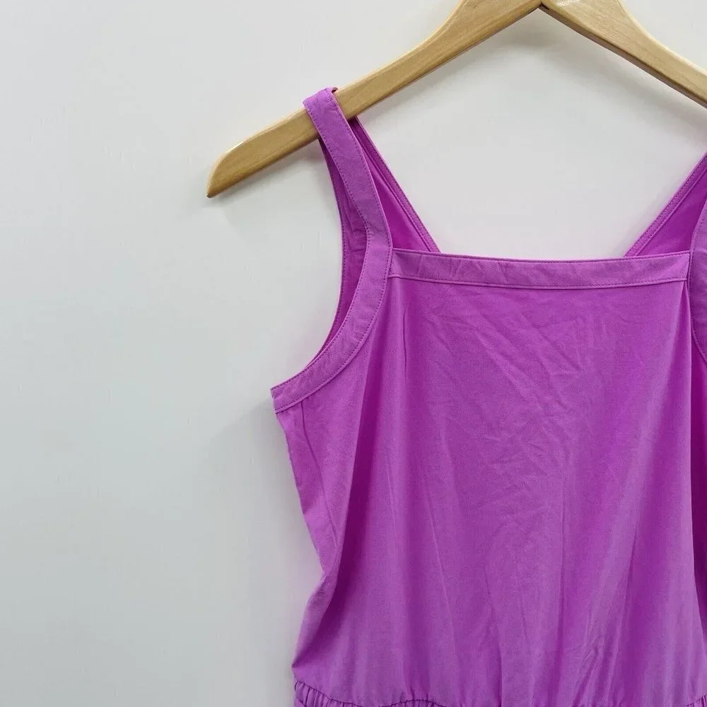 All in Motion Youth Girls XL 14 Sleeveless One Piece Woven Romper in Purple 2224